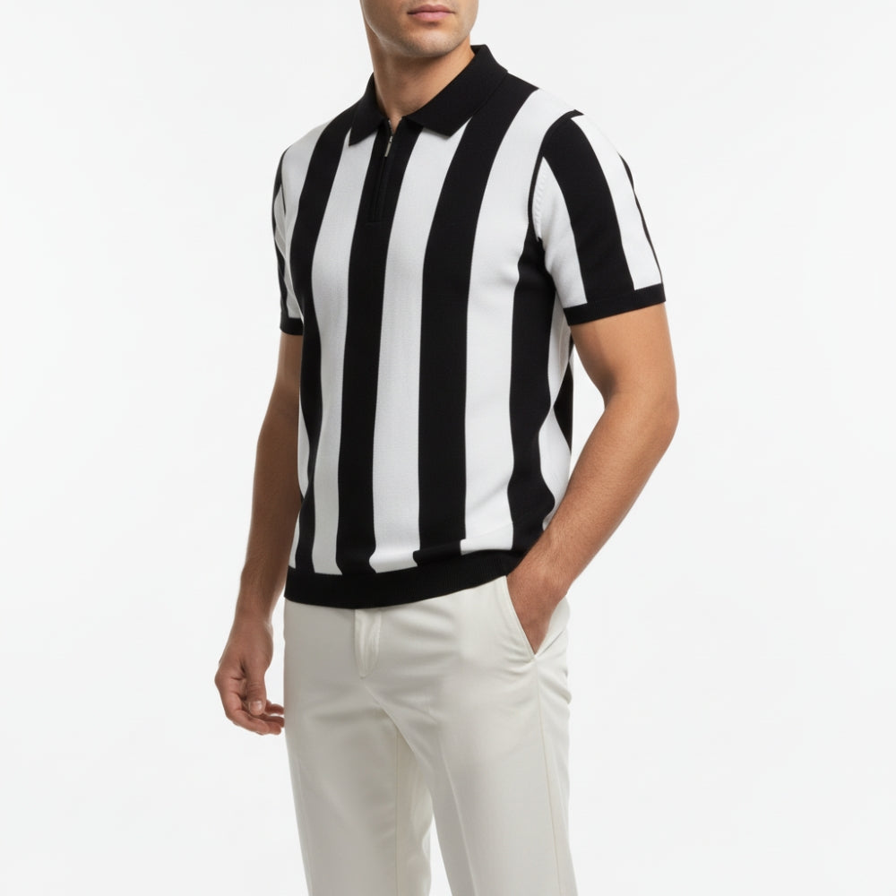 Hayes Striped Knit Polo