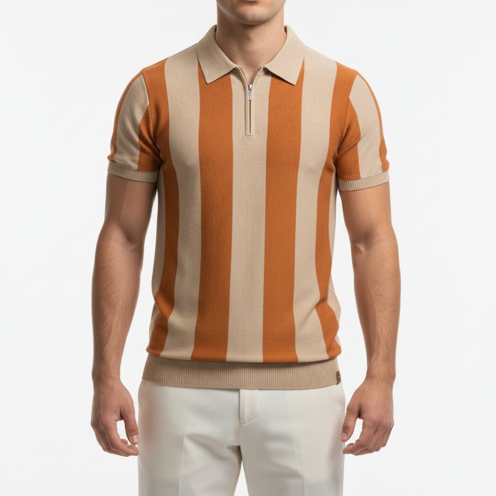 Hayes Striped Knit Polo