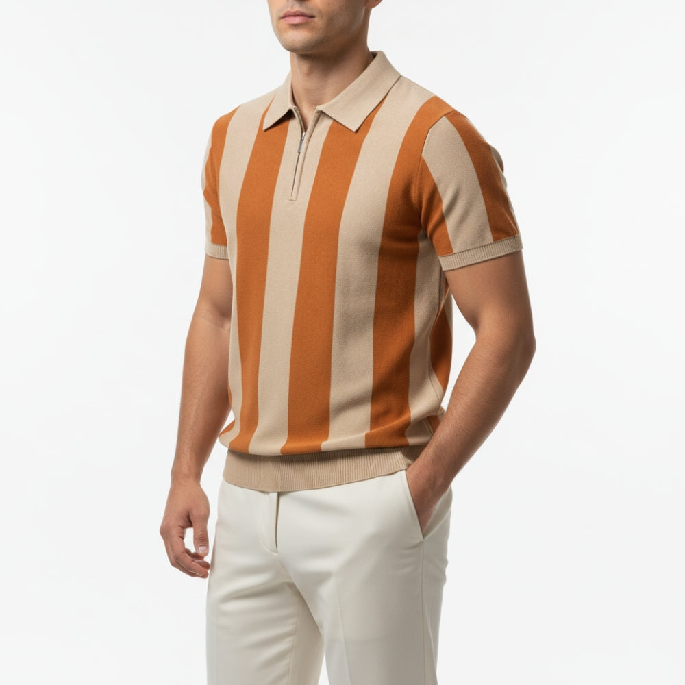 Hayes Striped Knit Polo