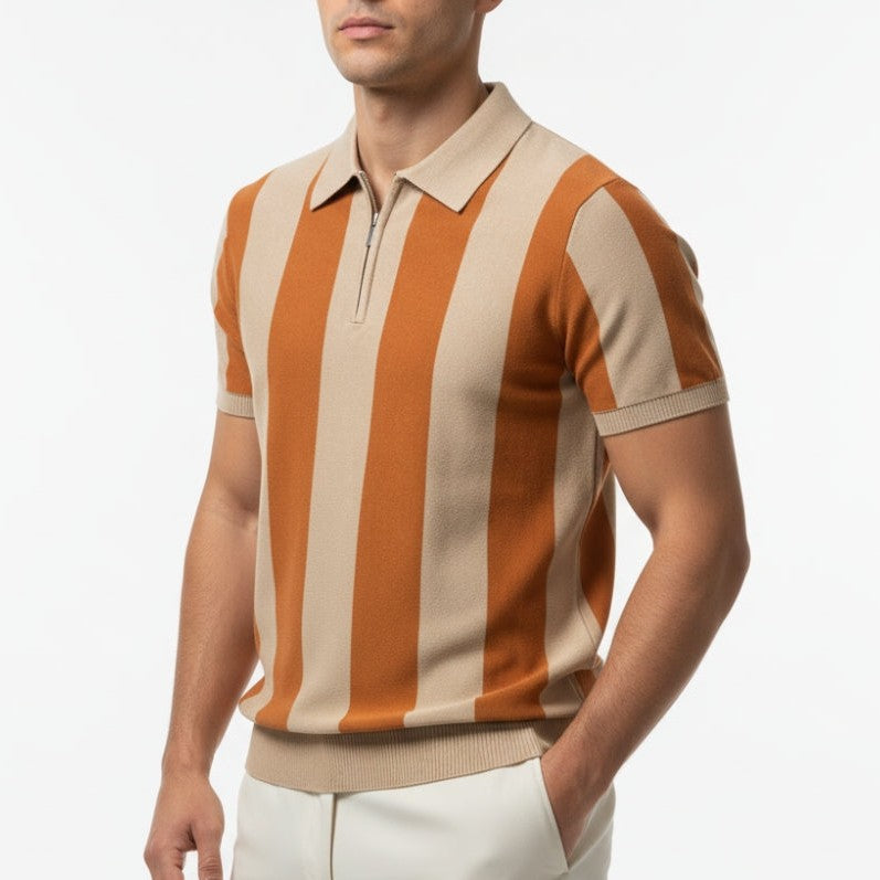 Hayes Striped Knit Polo
