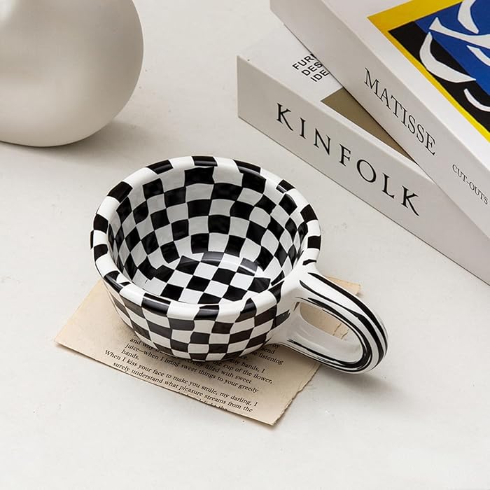 Checkered Coffee Mug