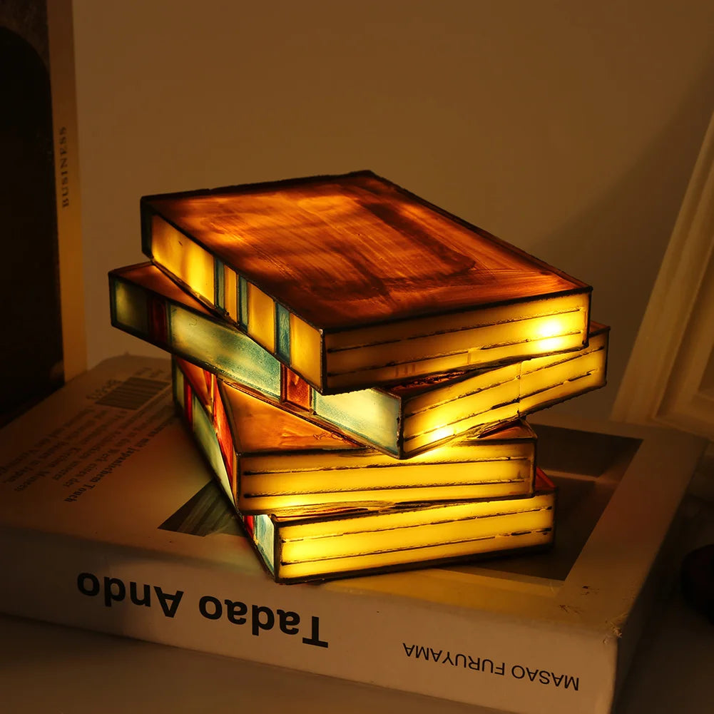 Vintage Books Night Light