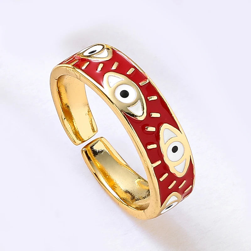 Colorful Lucky Devil's Eye Ring