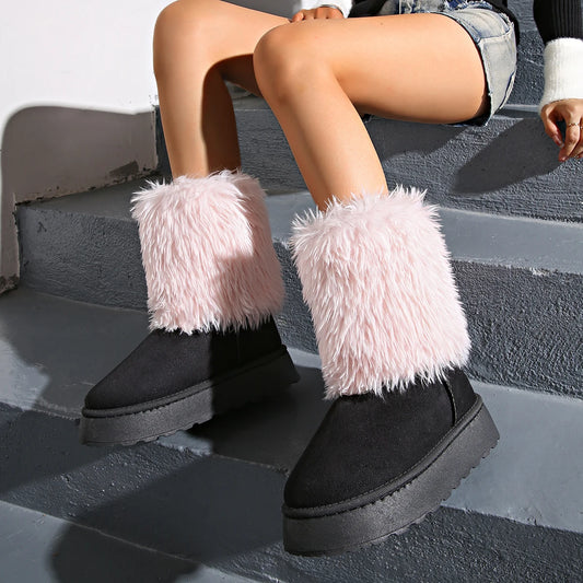 Faux Fur Snow Boots