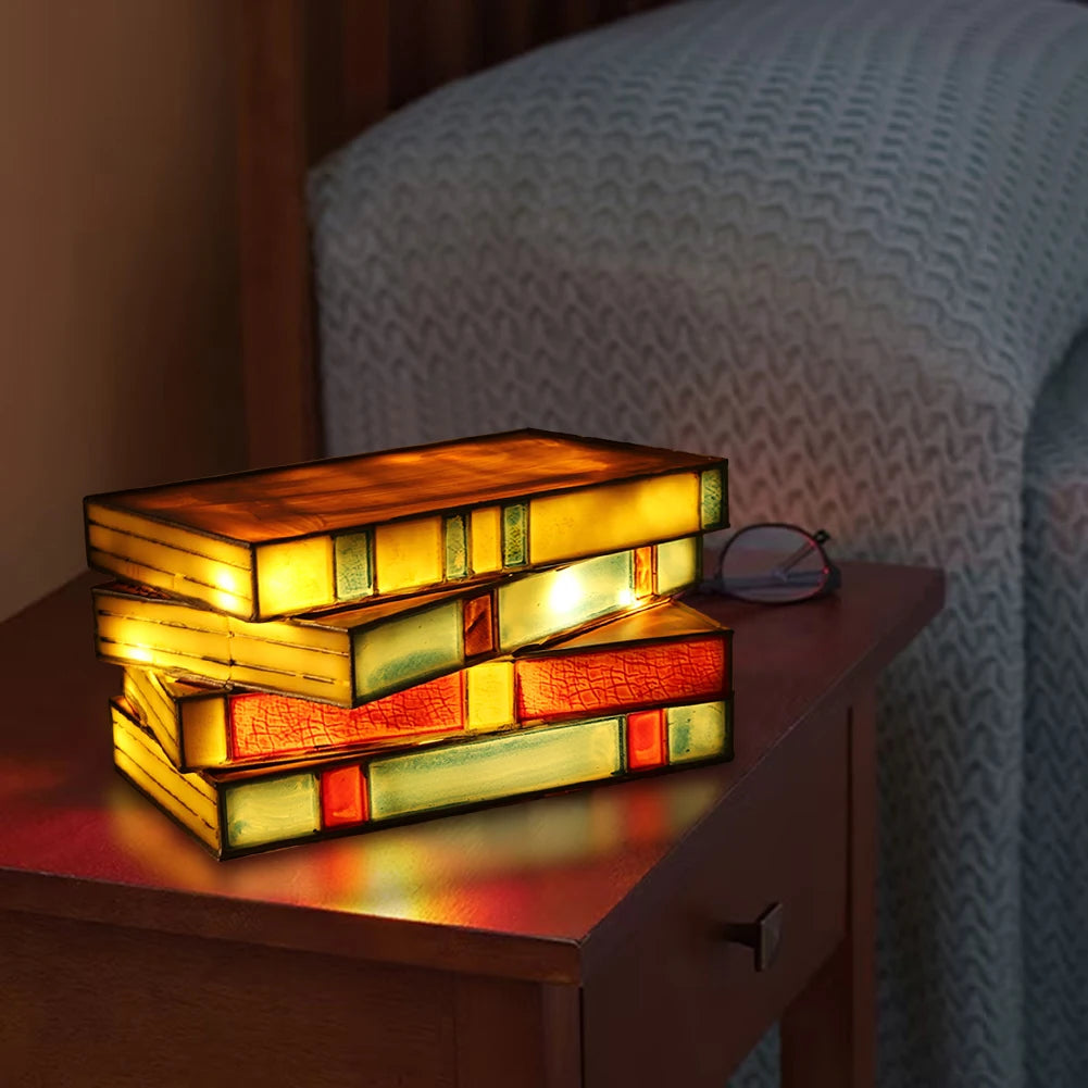 Vintage Books Night Light