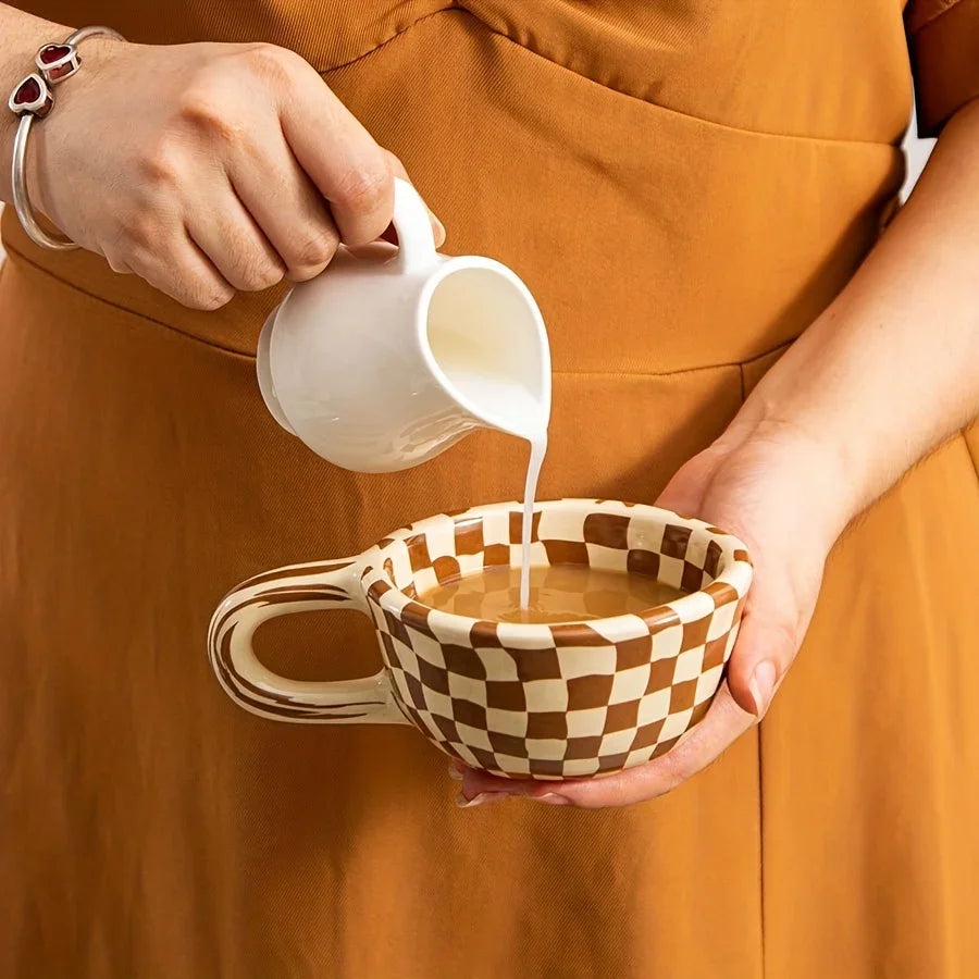 Checkered Coffee Mug