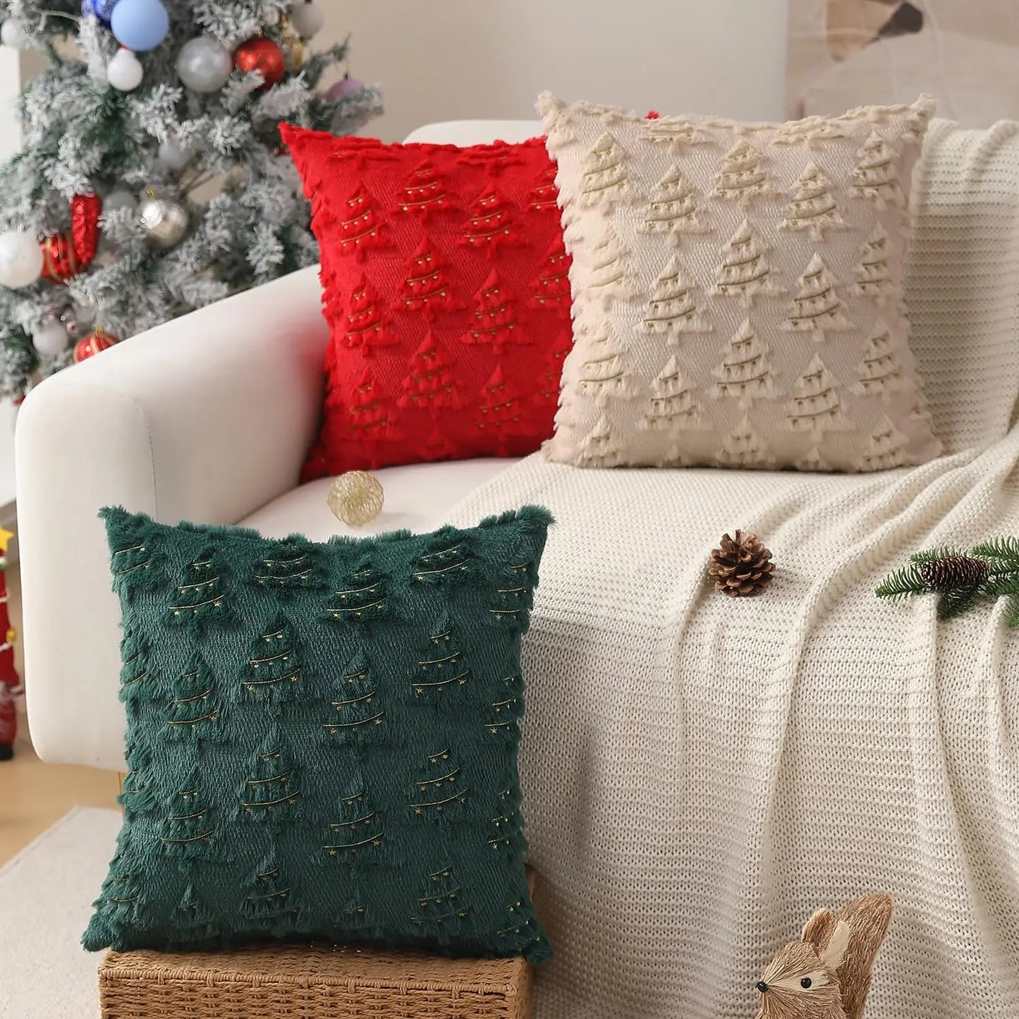 Christmas Trees Pillow Covers