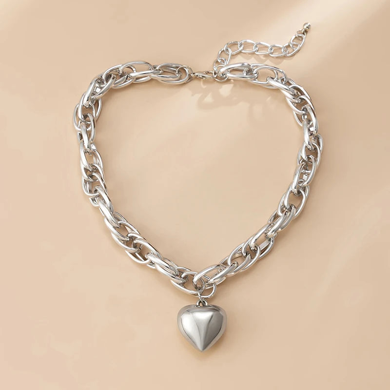 Punk Heart Necklace