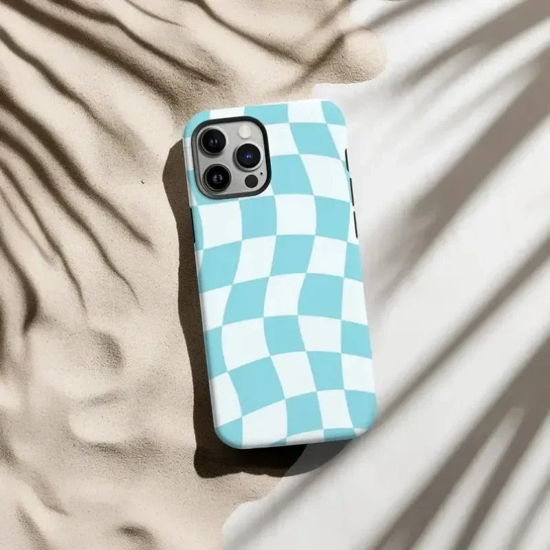 Wavy Checkered iPhone Case