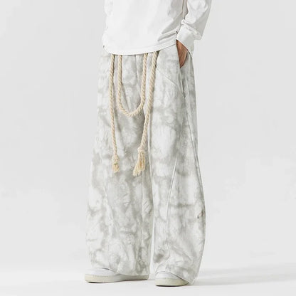 Acid Wash Wide Leg Sweatpants