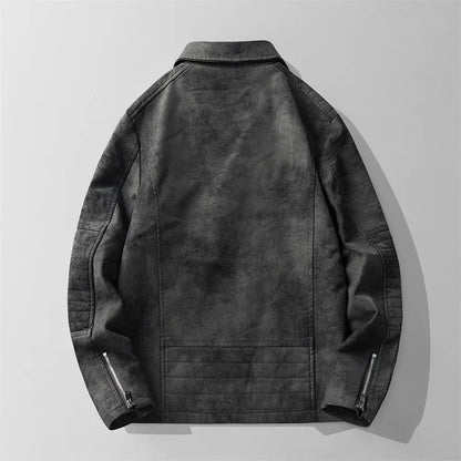 Retro Finish Leather Jacket