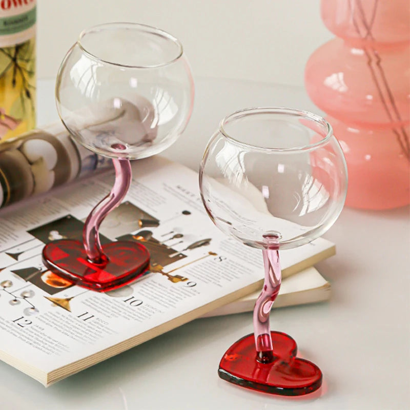 Heart Shape Wine Glass