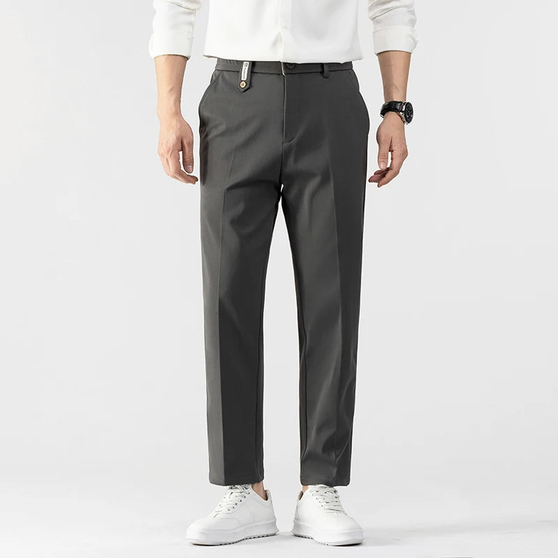 Straight Fit Tailored Trousers