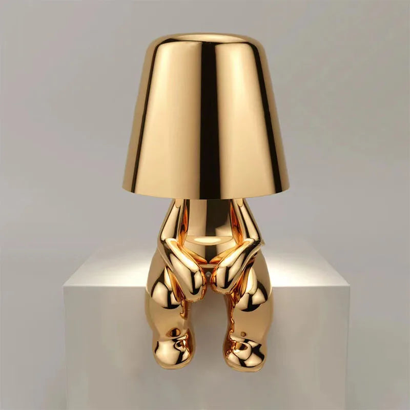 Golden Thinker Lamps