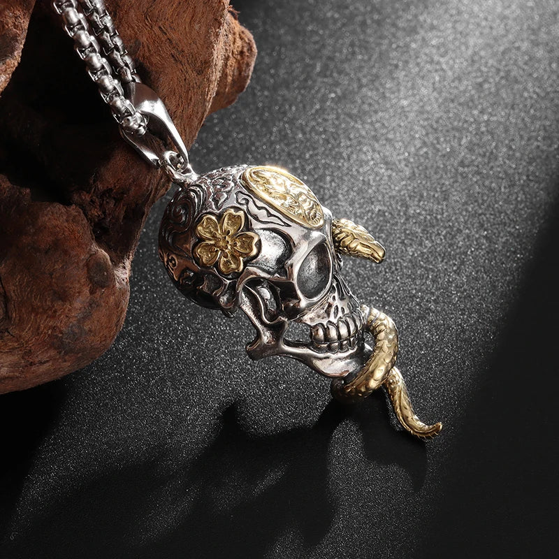 Viper Skull Necklace