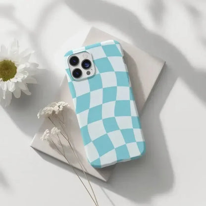 Wavy Checkered iPhone Case