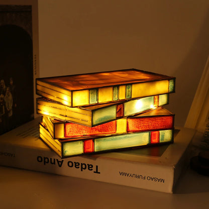 Vintage Books Night Light