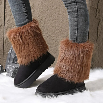 Faux Fur Snow Boots