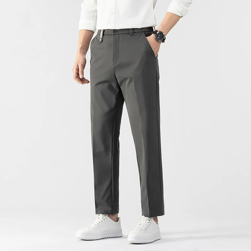 Straight Fit Tailored Trousers