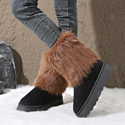 Faux Fur Snow Boots