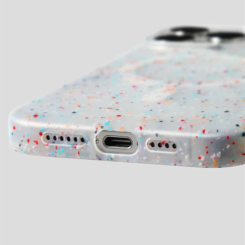 Glitter Dots iPhone Case