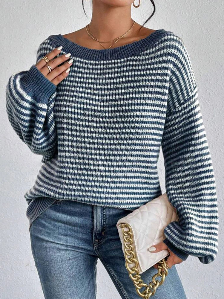 Avery Oversized Striped Sweater