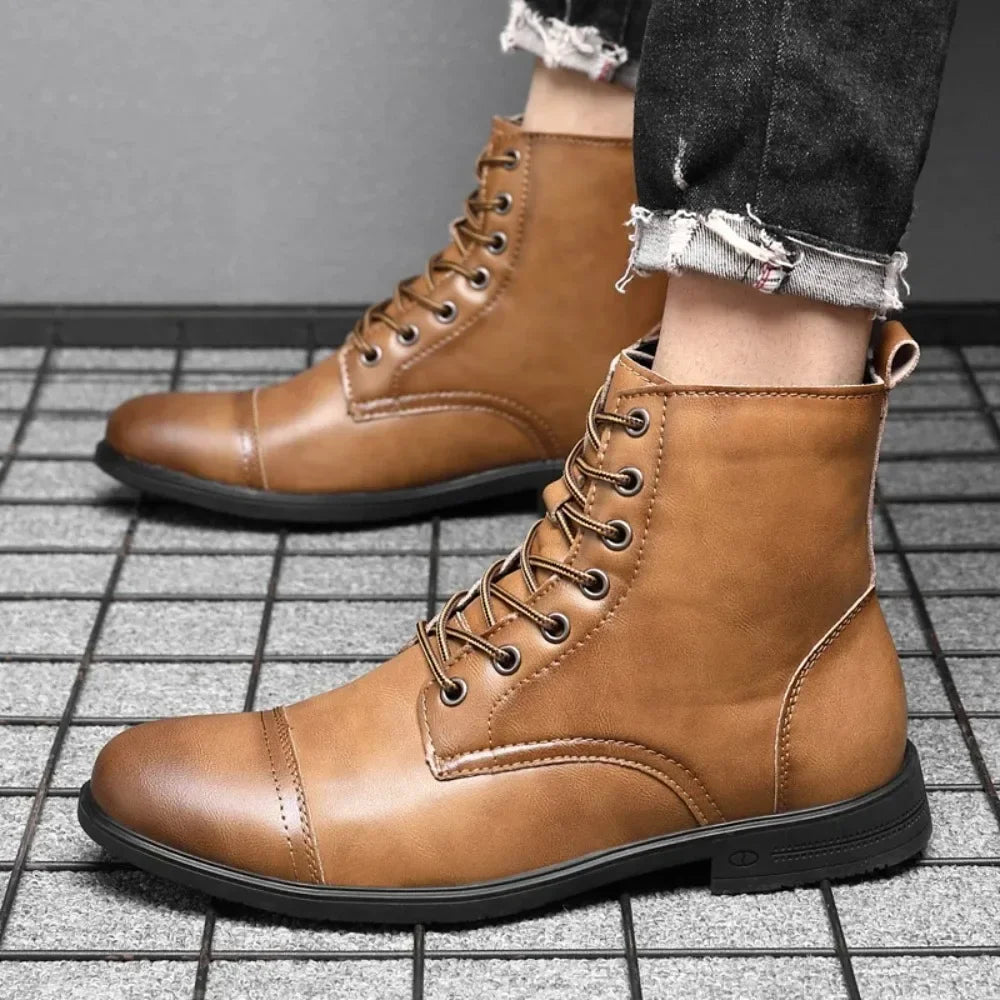 Hudson Lace-Up Boots