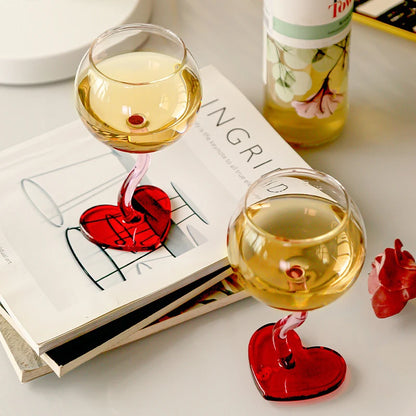 Heart Shape Wine Glass