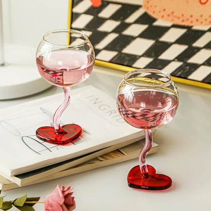 Heart Shape Wine Glass