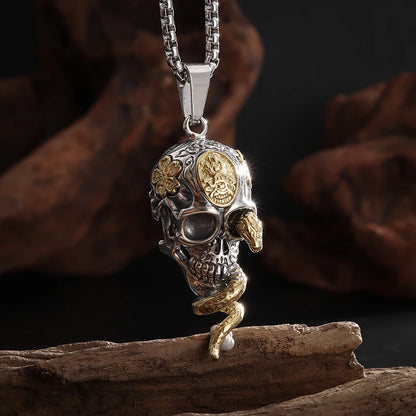 Viper Skull Necklace