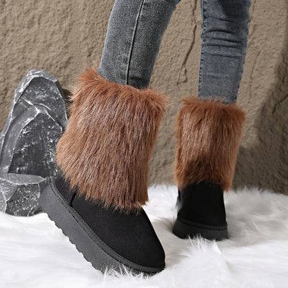 Faux Fur Snow Boots