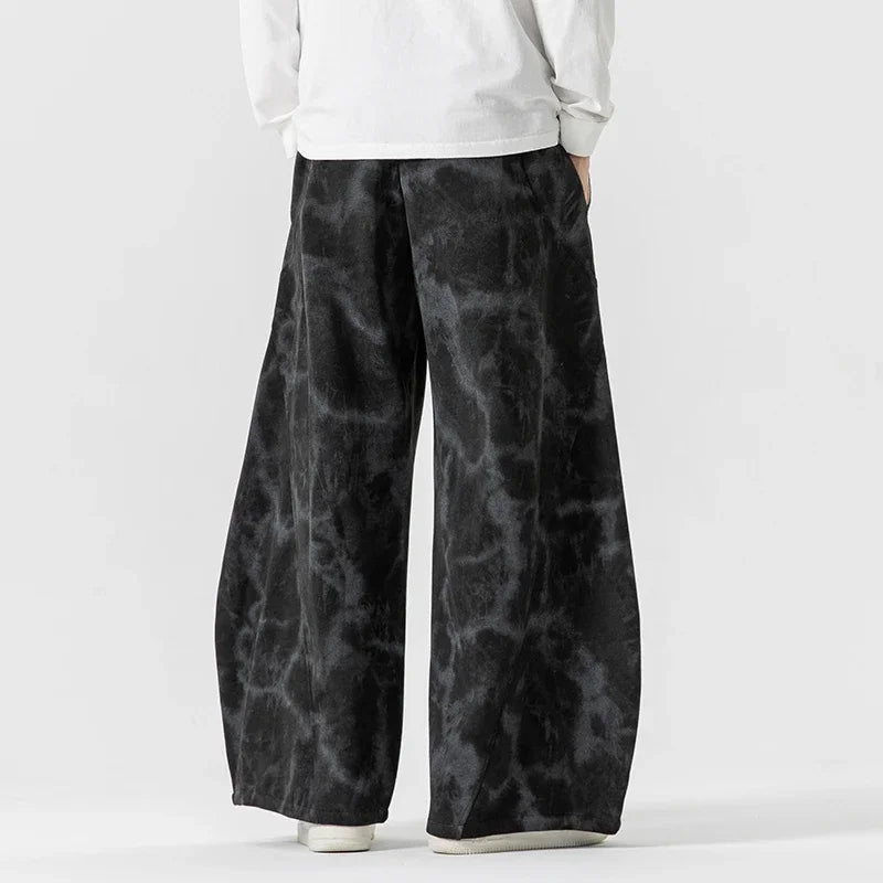 Acid Wash Wide Leg Sweatpants