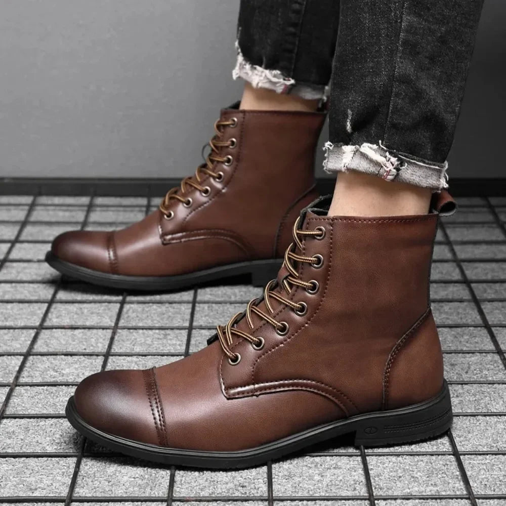 Hudson Lace-Up Boots