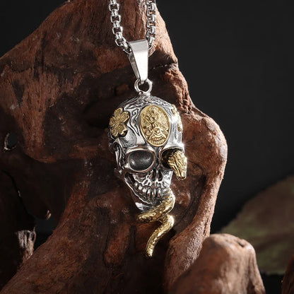 Viper Skull Necklace