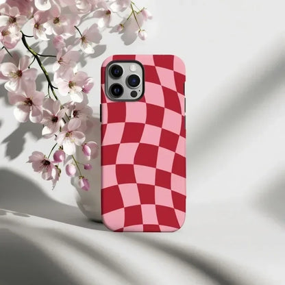 Wavy Checkered iPhone Case