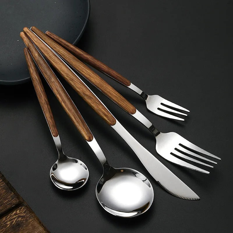 Fine Wooden Cutlery Set