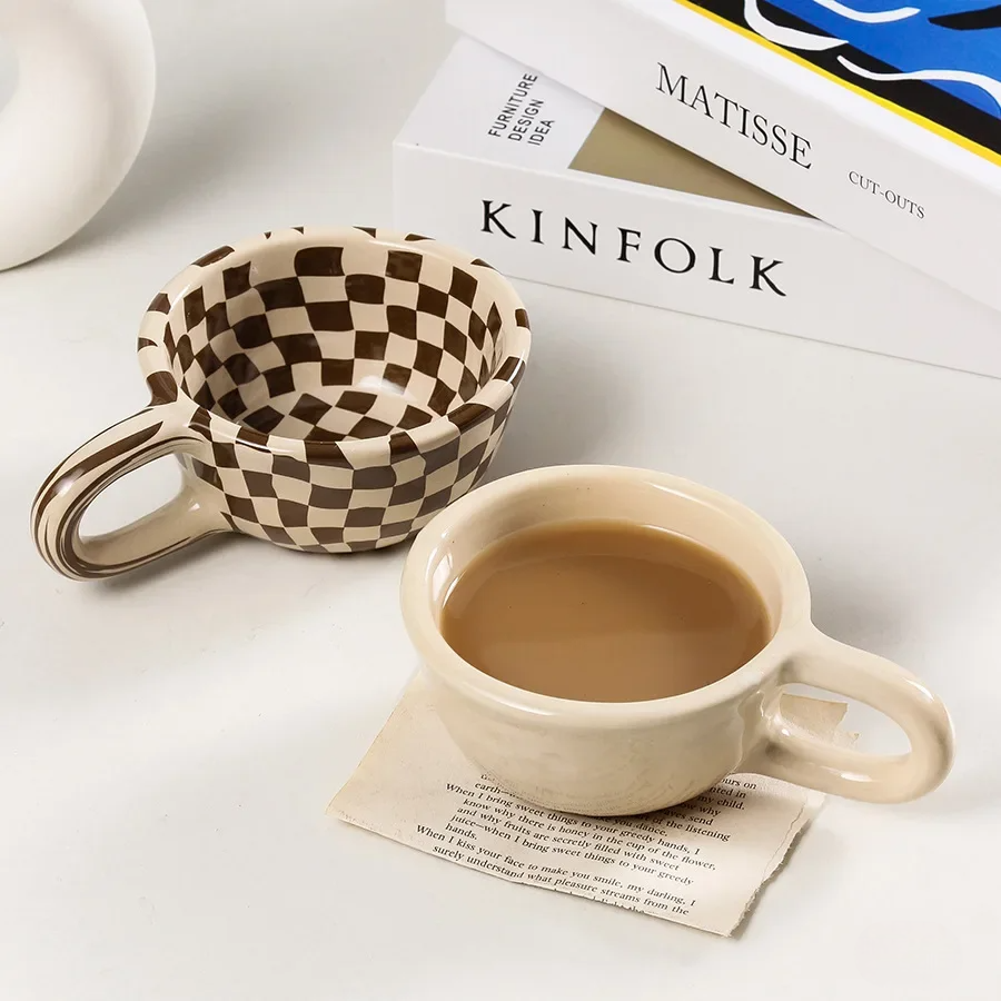 Checkered Coffee Mug